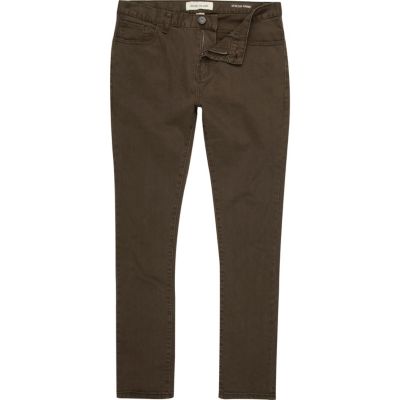 Dark green Sid stretch skinny jeans