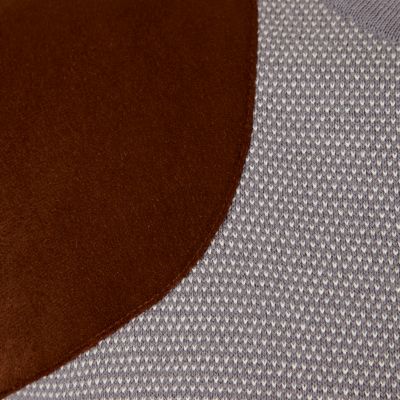 Light grey shoulder patch jumper
