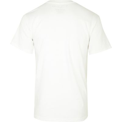 White union jack lingerie lady print t-shirt