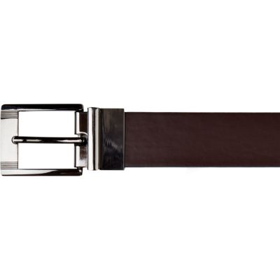 Dark red prong belt