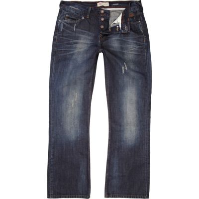 Mid wash Clint bootcut jeans