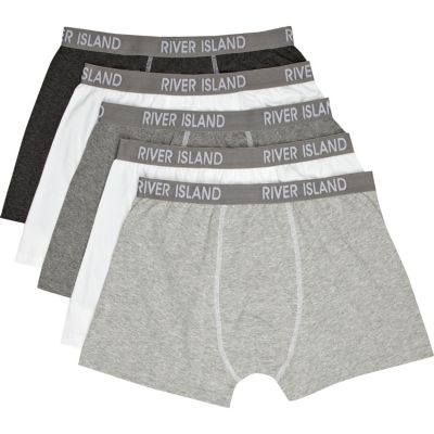 Grey river island print boxers