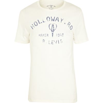 White Holloway Road classic logo t-shirt