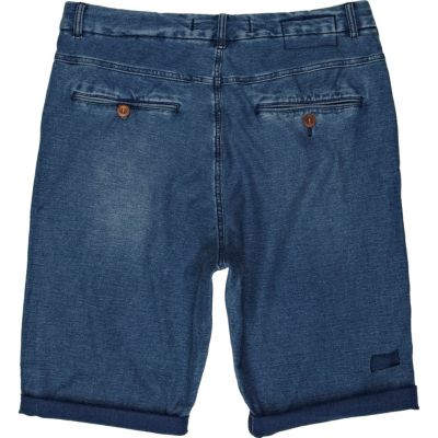 Blue jogger shorts
