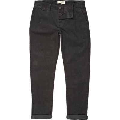 Blue cord casual trousers