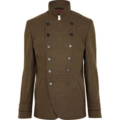 Dark green smart jacket