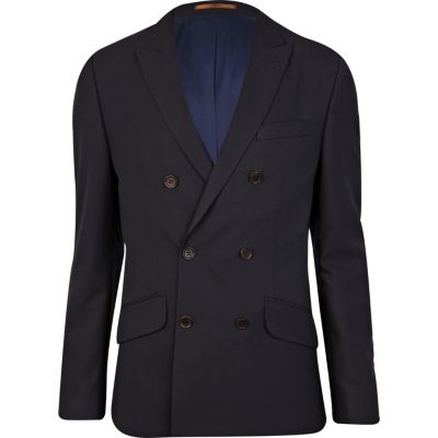 Navy Life Of Tailor double breasted jacket