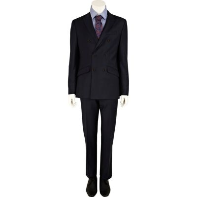 Navy Life Of Tailor double breasted jacket
