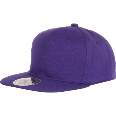 Purple snapback cap