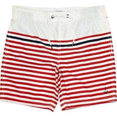 Red bretton stripe swimshort
