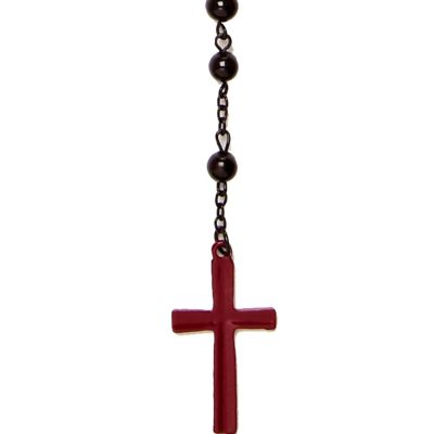 Red and black rosary