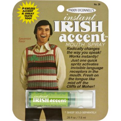 Irish accent mouth spray