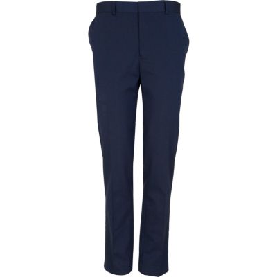 Blue smart skinny trousers