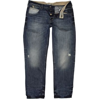 Dark wash Dean straight jeans