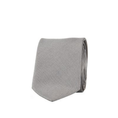 Grey vertical stripe tie