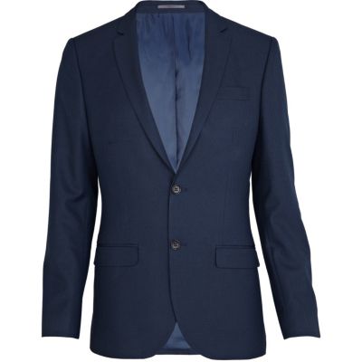 Blue suit jacket