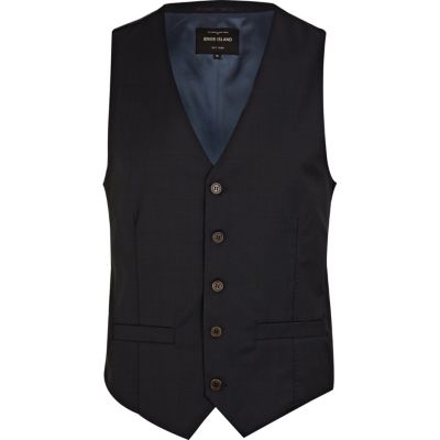 Navy smart Grant waistcoat