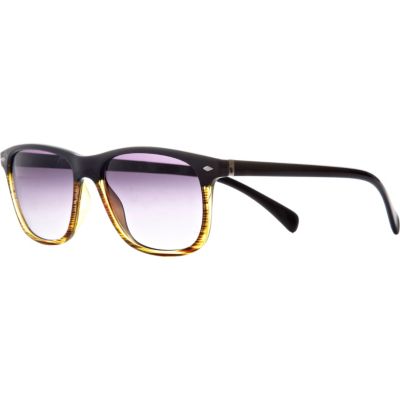 Black contrast retro sunglasses 