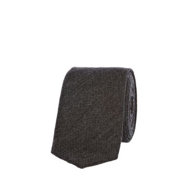 Grey charcoal warm tie