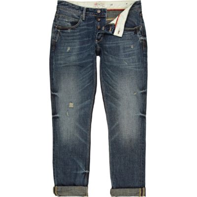 Mid wash Dylan slim jeans