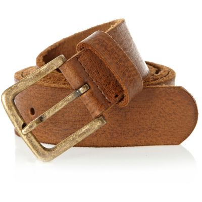 Brown distressed belt