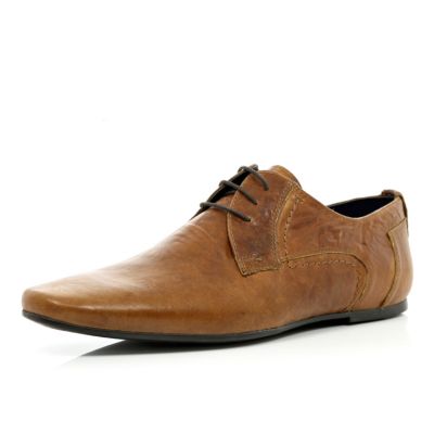 Brown formal lace up shoes