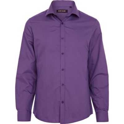 Purple long sleeve shirt