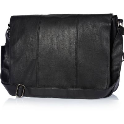 Black flap over bag