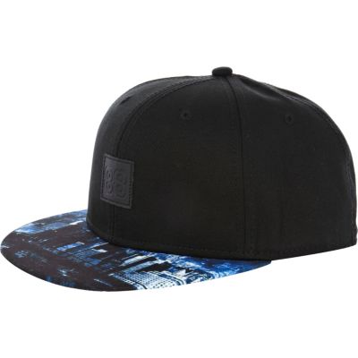Blue printed peak 88 trucker hat 