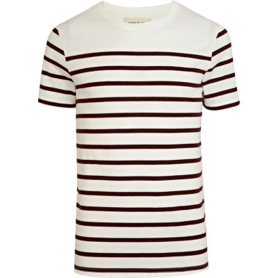 Red horizontal stripe t-shirt