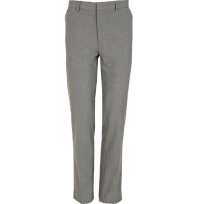Grey smart skinny trousers