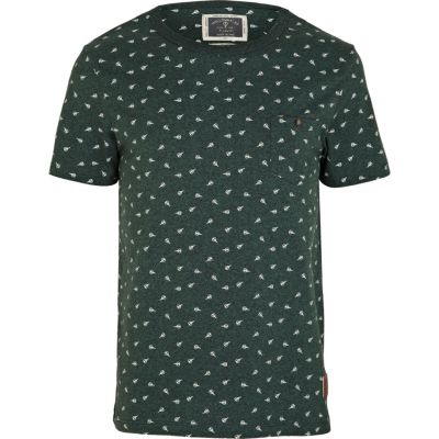 Green Holloway Road scissor print t-shirt