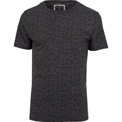 Grey Holloway Road scissor print t-shirt