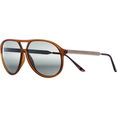 Green plastic aviator sunglasses