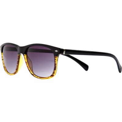 Brown two tone tortoise retro sunglasses