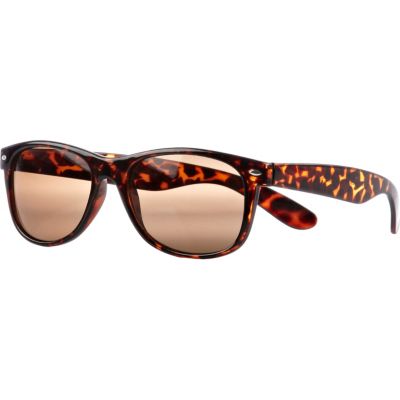 Brown tortoise shell retro sunglasses