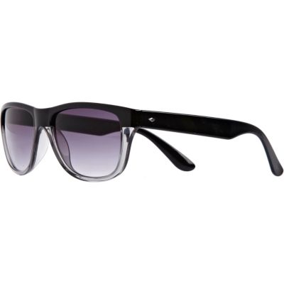 Black two tone retro sunglasses