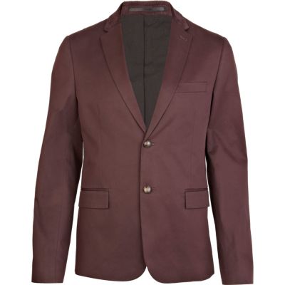 Purple double button blazer
