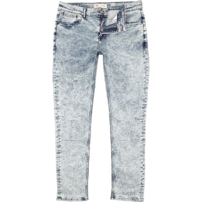 Acid wash Sid skinny stretch jeans