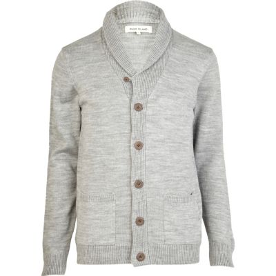 Grey waffle cardigan