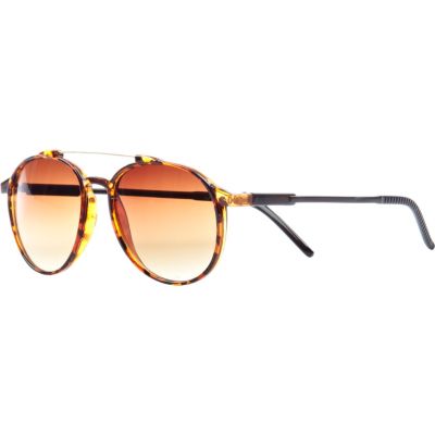 Brown Jeepers Peepers round sunglasses