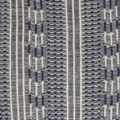 Navy inside out jacquard pattern jumper