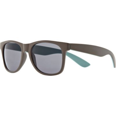 Grey matte contrast back retro sunglasses