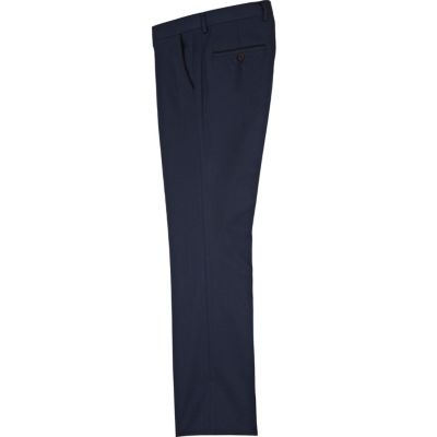 Blue smart slim trousers