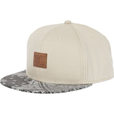 Stone bandana peak print trucker hat 