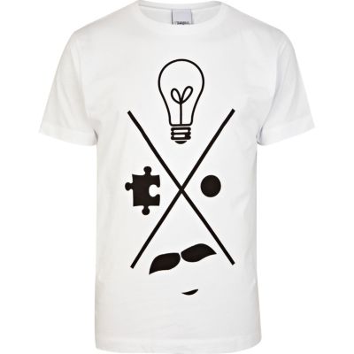 White To The Black idea graphic print t-shirt