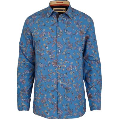 Blue Life of Tailor paisley print shirt 