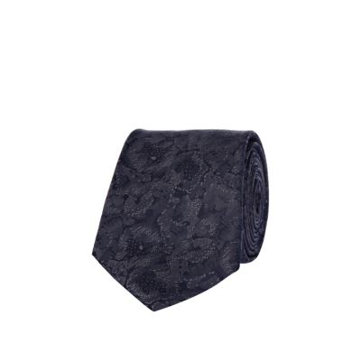 Navy print Life of Tailor tie