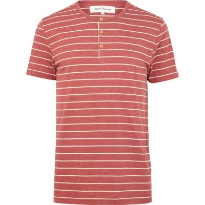 Red marl stripe t-shirt