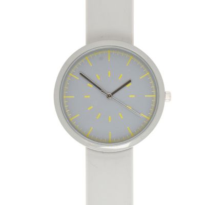 Grey silicon minimal watch